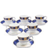 Набор к чаю на 6 персон Золотой Палермо Pavone JK-200 