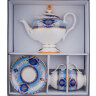 Чайный сервиз на 2 персоны с чайником Флоренция Pavone JK- 18, фотография сервиза в коробке