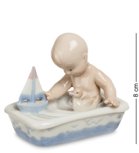 Статуэтка Мальчик в ванной с игрушками Pavone 104346