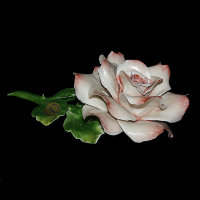 Декоративная фарфоровая  роза Artigiano Capodimonte
