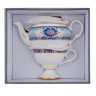 Чайная пара с чайником Соло Флоренции Pavone JK- 19, фотография набора в коробке