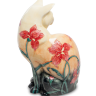 Статуэтка Фарфоровая Кошка в клумбе цветов Pavone JP-11/ 2, оборотная сторона