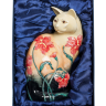 Статуэтка Фарфоровая Кошка в клумбе цветов Pavone JP-11/ 2, упаковочный вид
