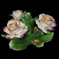 Подсвечник фарфоровый Три розы Artigiano Capodimonte
