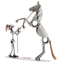 Статуэтка из металла Девушка с лошадью Hinz & Kunst 720