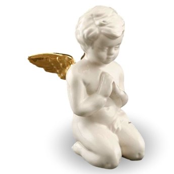 Статуэтка Ангел молящийся с золотыми крыльями Ahura 1428/E/AO