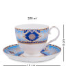 Чайный набор на 6 персон Голубая Флоренция Pavone JK- 15, фотография чашки с блюдцем