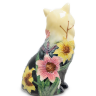 Статуэтка Фарфоровая Кошечка с большими цветами Pavone JP-95/ 19, оборотная сторона