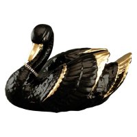Статуэтка Черный Лебедь с кристаллами Swarovski Ahura SR1439K/NOLY