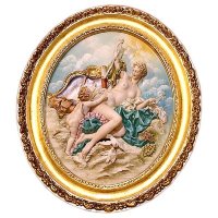 Барельеф из фарфора Венера и купидон Principe 723/PP