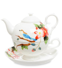 Чайный набор с чайником  Райская птица Pavone JS-27 