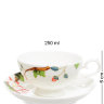Чайный набор с чайником  Райская птица Pavone JS-27. Фотография чашки и блюдца