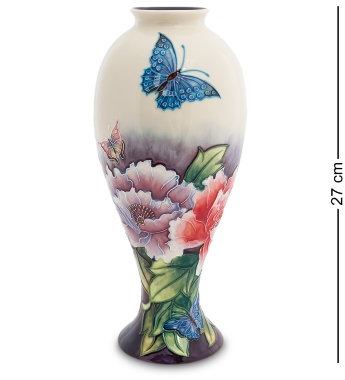  Фарфоровая ваза с бабочками Pavone JP-247/18