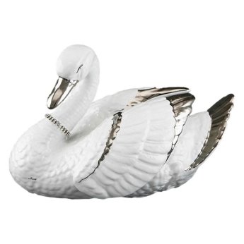 Статуэтка Белый Лебедь c платиновым декором Ahura SR1439K/1/BPLY