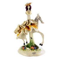 Статуэтка из фарфора Девушка на лошади ZamPiva 50137