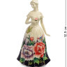 Статуэтка из фарфора Леди в платье с цветами Pavone JP-12/14.