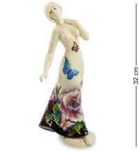 Фарфоровая статуэтка Девушка с бабочками Pavone JP-247/34