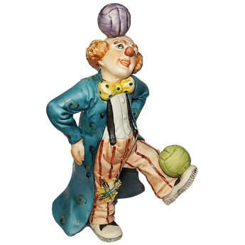 Статуэтка из фарфора Клоун - жонглёр La Medea 626/MED