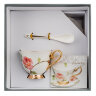 Пара чайная Итальянская Роза Pavone JK- 40, фотография набора в коробке