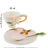 Чайный набор Гортензия на 2 персоны Pavone FM-40/ 1. Фотография чашки и блюдца.