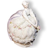 Статуэтка из фарфора Дама в белом платье Principe 1091/PP