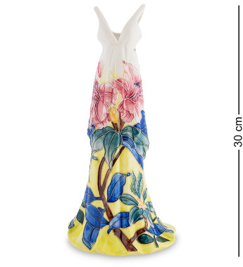 Статуэтка-ваза "Платье Тропические Цветы Pavone JP-96/29