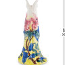 Статуэтка-ваза "Платье Тропические Цветы Pavone JP-96/29.