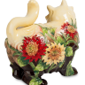Статуэтка Фарфоровая Кошка - Солнечный цветок Pavone JP-158/ 3, оборотная сторона