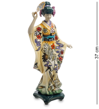 Статуэтка Японка с веером Pavone 10143