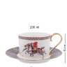 Чайный сервиз на 6 персон Восточное Поло Pavone JK- 41, фотография чашки с блюдцем