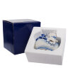 Статуэтка Белый Щенок в Голубой корзине Pavone CMS-46/ 7. Фотография упаковки.